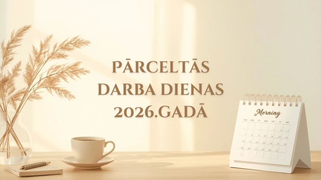 Pārceltās darba dienas 2026.gadā: vai mainās princips un kas jāņem vērā darba devējiem?